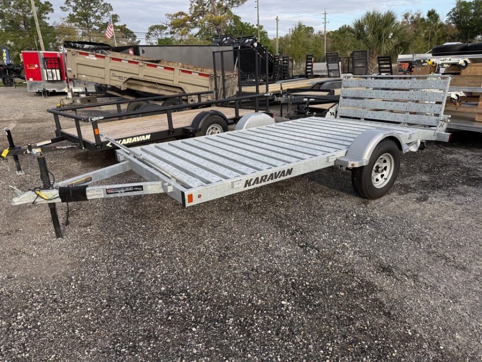New 2026 Karavan 6x12 Steel Floor Utility Trailer | Perfect for UTVs & ATVs with Downward Slope Ramp
