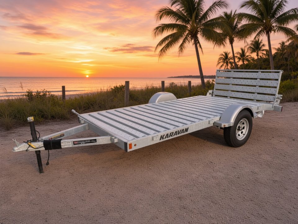 New 2026 Karavan 6x12 Galvanized Steel Utility Trailer with Removable Ramp | 2,990 GVWR Utility Trailer