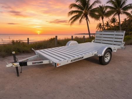 New 2026 Karavan 6x12 Galvanized Steel Utility Trailer with Removable Ramp | 2,990 GVWR Utility Trailer