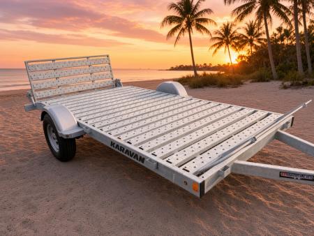 New 2026 Karavan 6x12 Galvanized Steel Utility Trailer with Removable Ramp | 2,990 GVWR Utility Trailer
