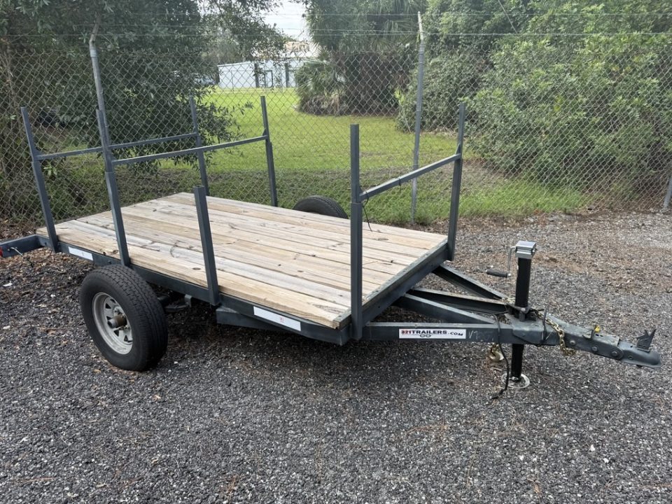 Used 2025 321 Trailers LLC 4.5 x 9 Utility Trailer with New Wood, Jack, Lighting & Tires