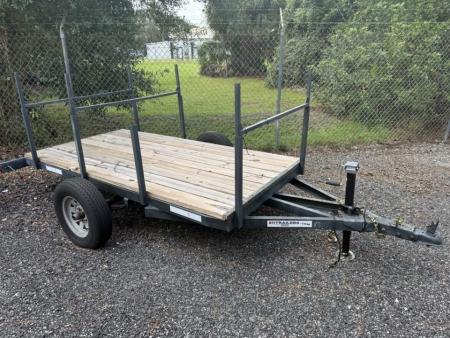 Used 2025 321 Trailers LLC 4.5 x 9 Utility Trailer with New Wood, Jack, Lighting & Tires