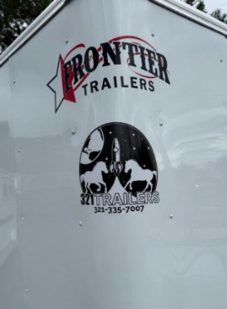 New 2026 Frontier Flatbeds 3 Horse Trailer with Drop Down Windows and Double Doors in Rear