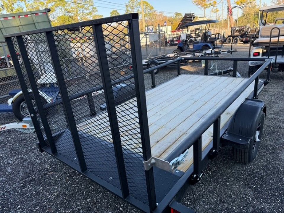 Used 2026 Karavan 5.5 x 11 Utility Trailer with Foldable Side Rails & Front Rails with Removable Gate