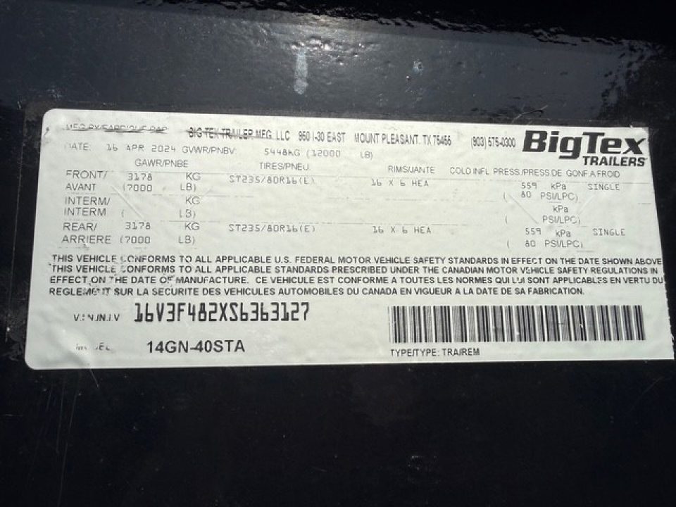 Used 2024 Big Tex Trailers Flatbed Trailer