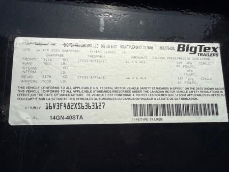 Used 2024 Big Tex Trailers Flatbed Trailer