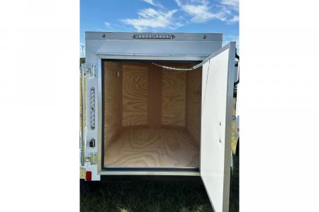 New 2026 Pro Craft 4 x 6 Single Axle White Enclosed Trailer
