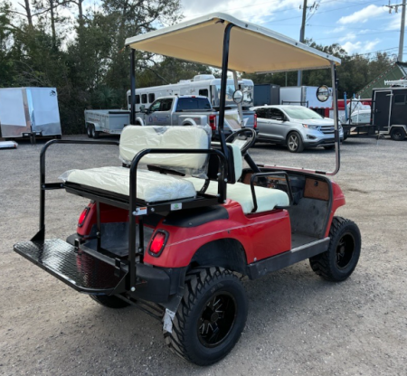 Used 2000 Yamaha Lifted 4 Seater Gas Golf Cart with New Tires & Back Seat Golf Cart