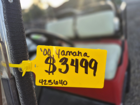 Used 2000 Yamaha Gas Golf Cart | Lifted | New Rear Flip Seat