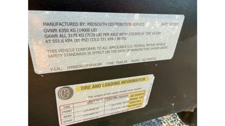 Used 2023 Mid-South Trailers MFG
