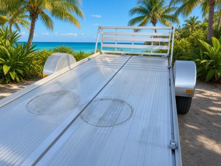 New 2026 Mission 6 x 12 Aluminum Utility Single Axle Trailer Lightweight Perfect for Golf Carts & ATV's