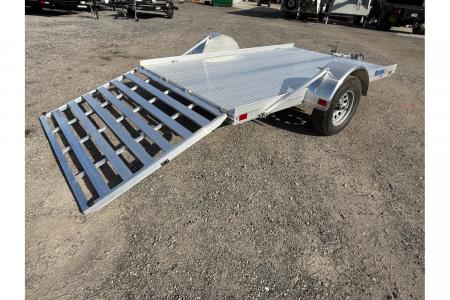 New 2026 Mission 7 x 12 Lightweight Aluminum Utility Single Axle Trailer Perfect for Golf Carts & Small Mowers