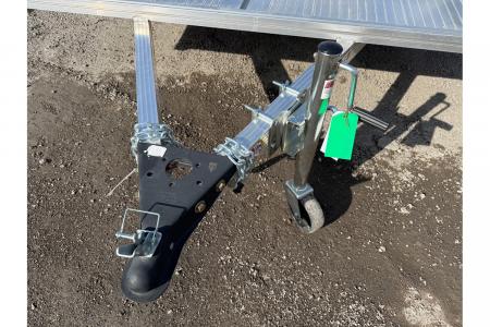 New 2026 Mission 7 x 12 Lightweight Aluminum Utility Single Axle Trailer Perfect for Golf Carts & Small Mowers