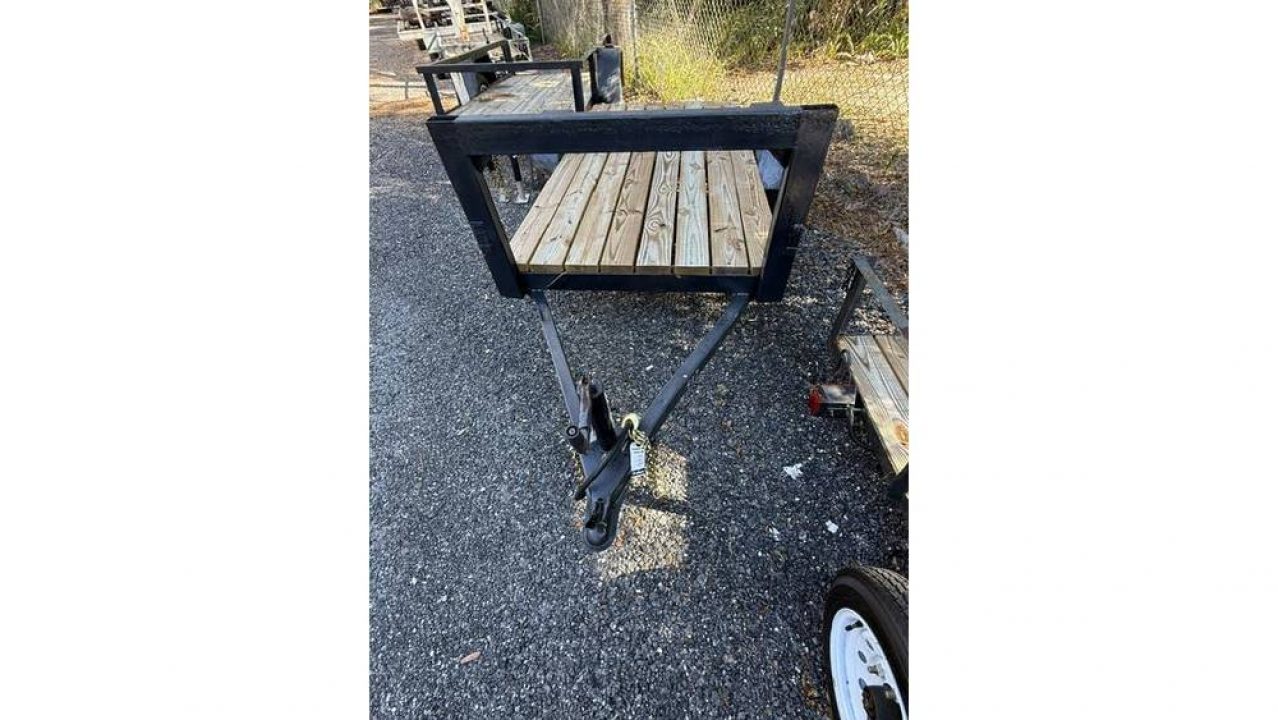 Used 2025 Homemade 4 x 8 Utility Trailer Homemade with New Wood, Jacks, Lights & Tires Utility Trailer