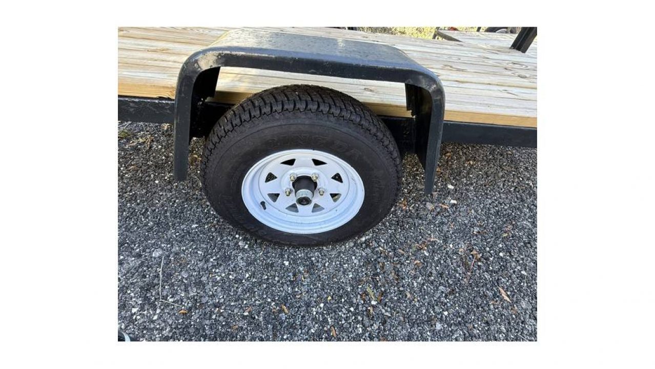 Used 2025 Homemade 4 x 8 Utility Trailer Homemade with New Wood, Jacks, Lights & Tires Utility Trailer