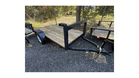 Used 2025 Homemade 4 x 8 Utility Trailer Homemade with New Wood, Jacks, Lights & Tires Utility Trailer