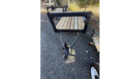 Used 2025 Homemade 4 x 8 Utility Trailer Homemade with New Wood, Jacks, Lights & Tires Utility Trailer