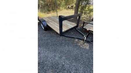 Used 2025 Homemade 4 x 8 Utility Trailer Homemade with New Wood, Jacks, Lights & Tires Utility Trailer