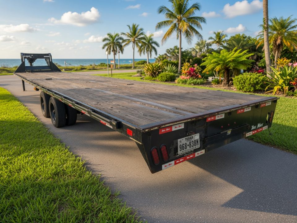 Used 2024 Trail Maxx 40 Ft Gooseneck Equipment Trailer – Hidden Ramps | 12,000 LB GVWR