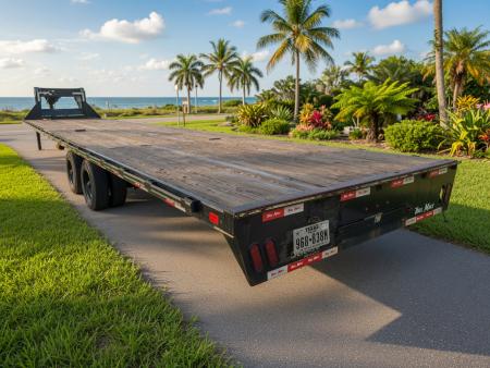 Used 2024 Trail Maxx 40 Ft Gooseneck Equipment Trailer – Hidden Ramps | 12,000 LB GVWR