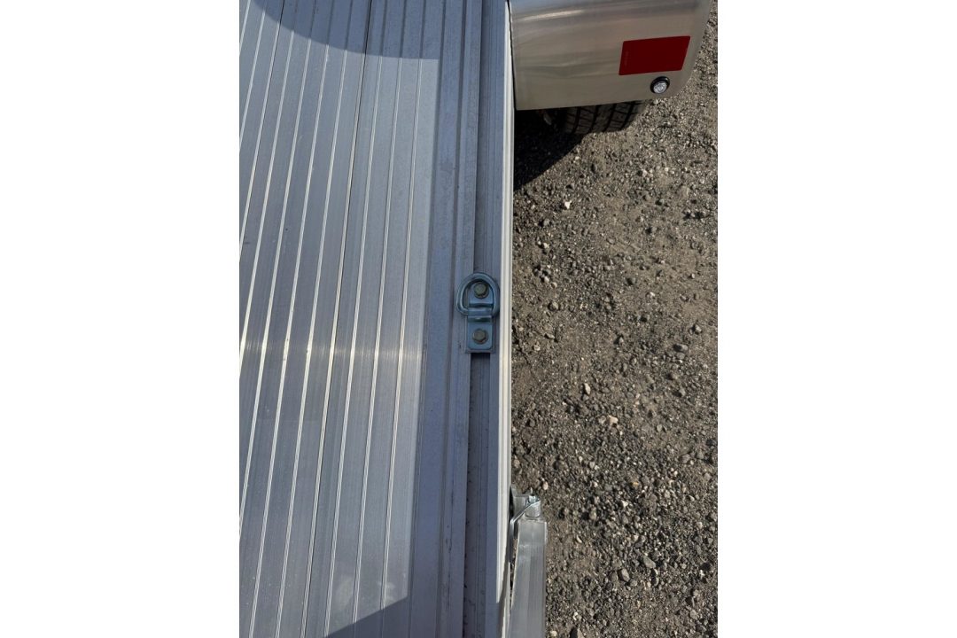 New 2026 Mission 6 x 12 All Aluminum Lightweight Utility Single Axle Trailer with Swing Up Jack