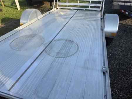 New 2026 Mission 6 x 12 All Aluminum Lightweight Utility Single Axle Trailer with Swing Up Jack