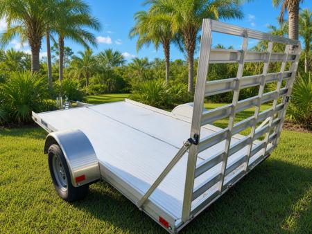 New 2026 Mission 6x10 Single Axle Utility Trailer – 2" Ball | Swing-Up Jack | Tie-Downs Utility Trailer