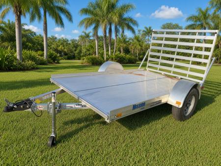 New 2026 Mission 6x10 Single Axle Utility Trailer – 2" Ball | Swing-Up Jack | Tie-Downs Utility Trailer