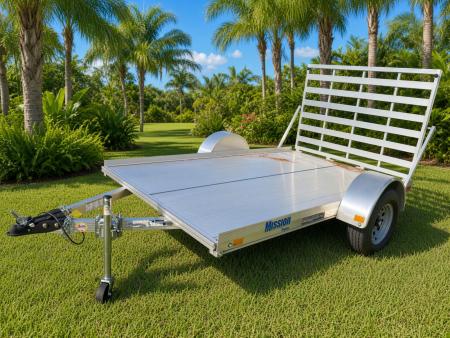 New 2026 Mission 6x10 Single Axle Utility Trailer – 2  Ball | Swing-Up Jack | Tie-Downs Utility Trailer