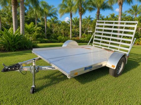 New 2026 Mission 6x10 Single Axle Utility Trailer – 2" Ball | Swing-Up Jack | Tie-Downs Utility Trailer