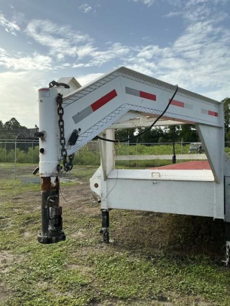Used 2023 East Texas Trailers 40 Ft Gooseneck Hot Shot Trailer – 15,680 GVWR | Low Boy Flatbed Flatbed Trailer