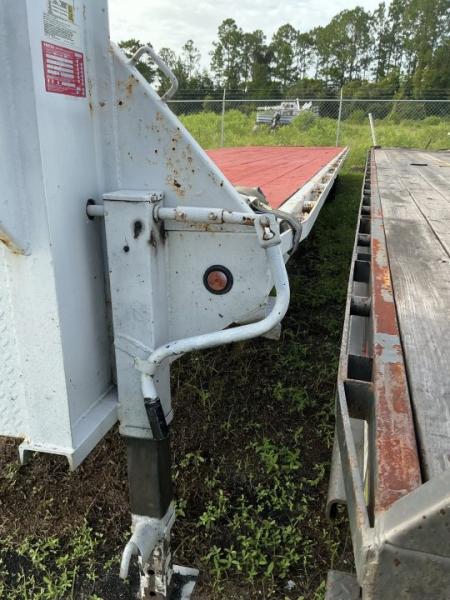Used 2023 East Texas Trailers 40 Ft Gooseneck Hot Shot Trailer – 15,680 GVWR | Low Boy Flatbed Flatbed Trailer