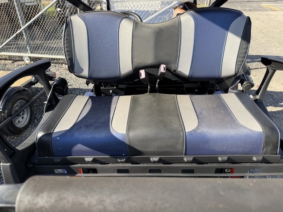 Used 2014 E-Z-GO 4 Seat Great Condition Lifted Blue RXV Golf Cart with New Batteries Golf Cart