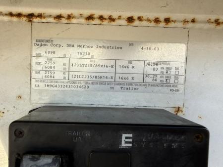 Used 2003 Merhow Trailers