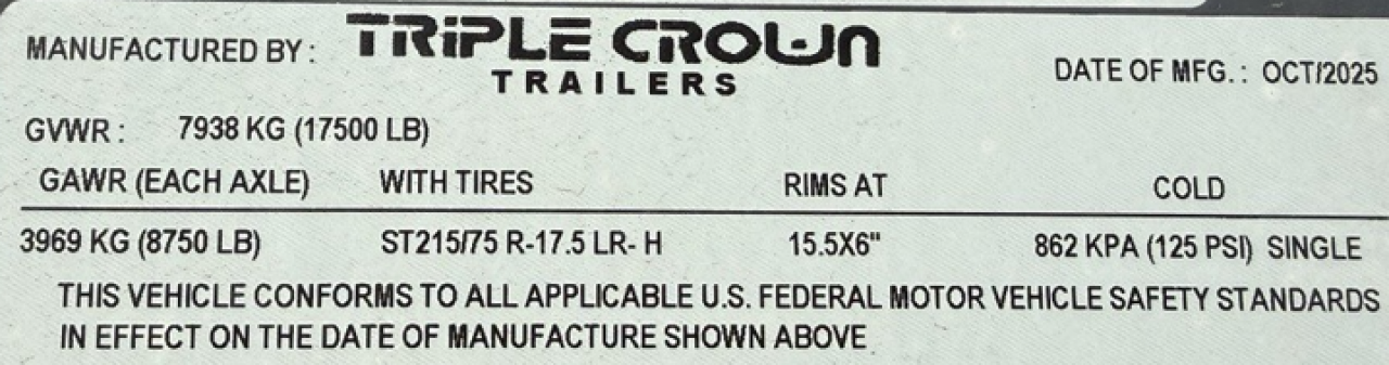 New 2026 Triple Crown Trailers Flatbed Trailer