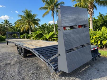 New 2026 Triple Crown Trailers 40 Ft Gooseneck Hot Shot Trailer – 35+5 Mega Ramps | 17,500 GVWR Flatbed Equipment Trailer Equipment Trailer