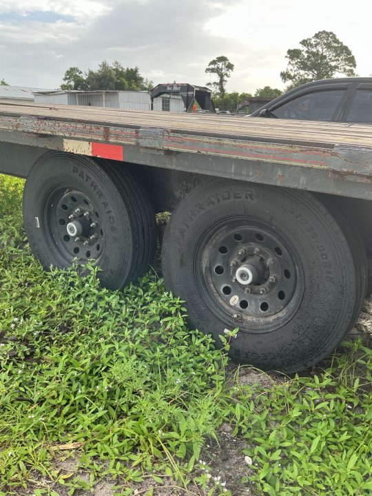 Used 2023 Trail Maxx 40 Ft Gooseneck Trailer – Mega Ramps & 12K GVWR Heavy-Duty Equipment Hauler Equipment Trailer