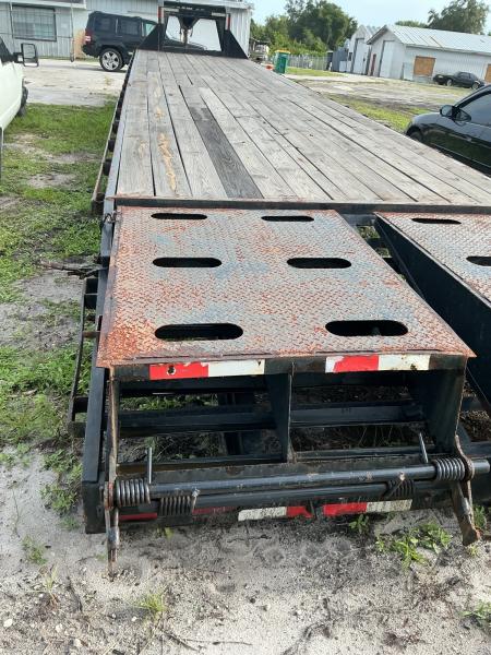 Used 2023 Trail Maxx 40 Ft Gooseneck Trailer – Mega Ramps & 12K GVWR Heavy-Duty Equipment Hauler Equipment Trailer