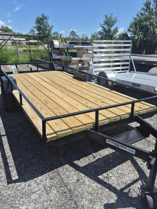 Used 2025 321 Trailers LLC 6.5x12.5 Utility Trailer with New Paint, Wood, Chains & Jack – Ready to Haul