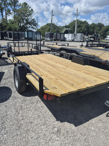 Used 2025 321 Trailers LLC 6.5x12.5 Utility Trailer with New Paint, Wood, Chains & Jack – Ready to Haul