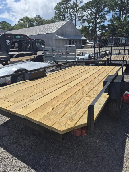 Used 2025 321 Trailers LLC 6.5x12.5 Utility Trailer with New Paint, Wood, Chains & Jack – Ready to Haul