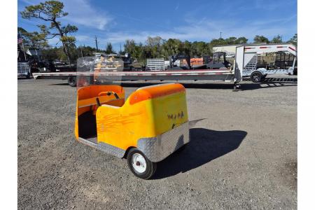 Used 2003 Other Custom 3-Wheeled Golf Cart – Orange & Yellow | Single Seat | Stick Steering and New Batteries Golf Cart