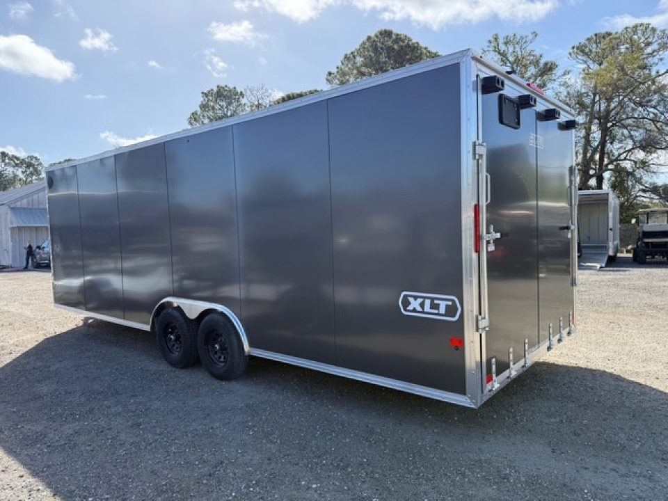 New 2026 ALCOM 8.5 x 24 All Aluminum Enclosed XLT Pro Series Enclosed Car Hauler