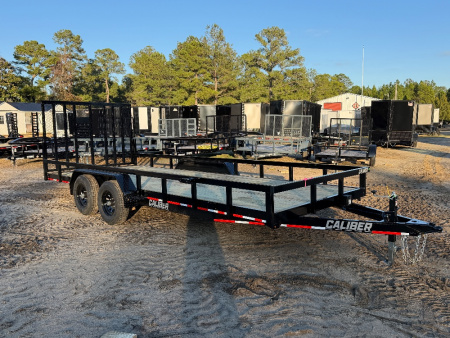 New 2026 Caliber Trailer Mfg 7x20 TA Utility Trailer
