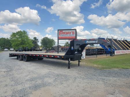 New 2026 Diamond C Trailers FMAX210 32' x 102 with Max Ramps Equipment Trailer