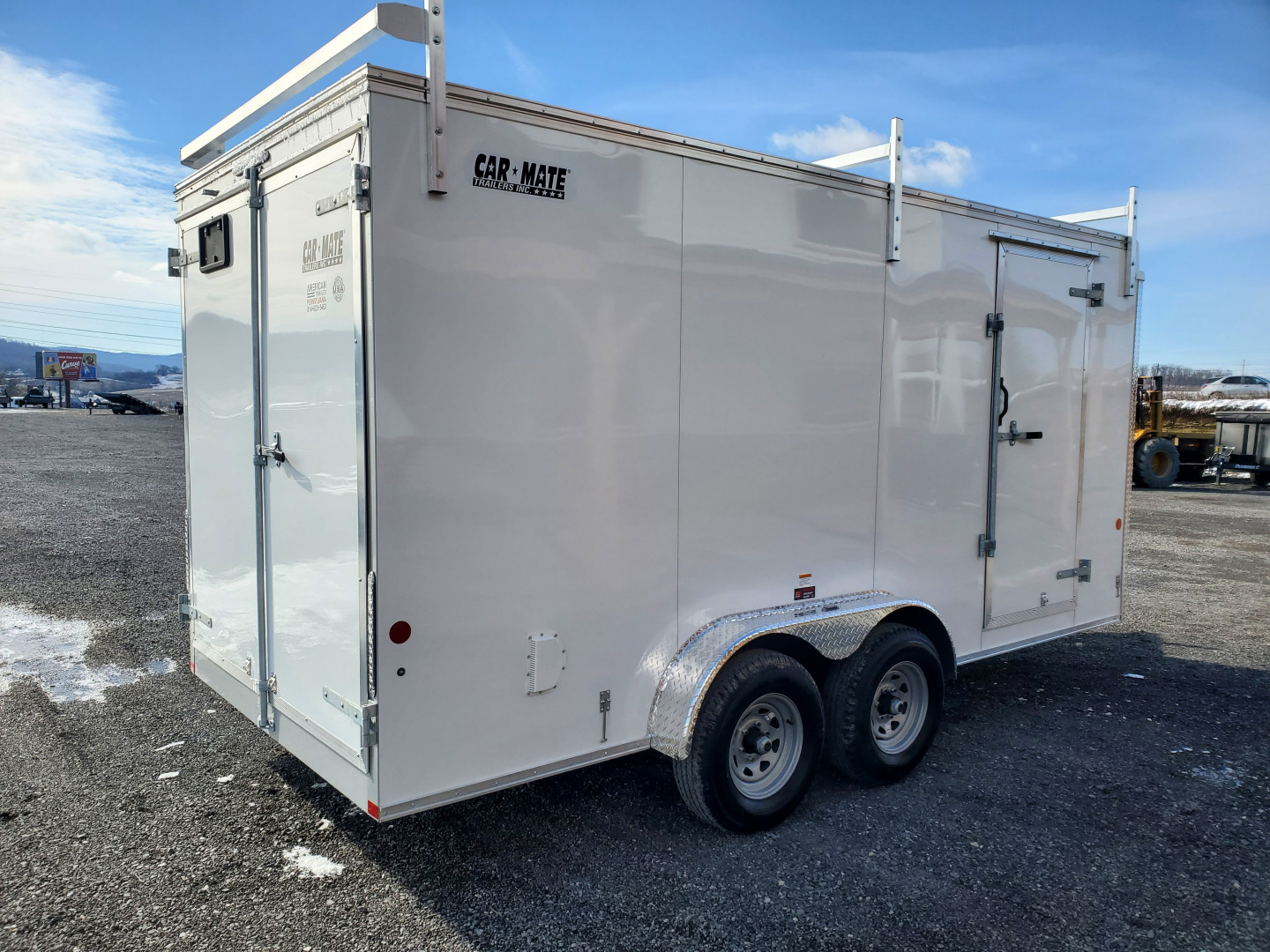 New 2026 Car Mate Trailers CM716CC Enclosed Trailer / 7'X16' / 9990 GVWR / 80" Interior Height