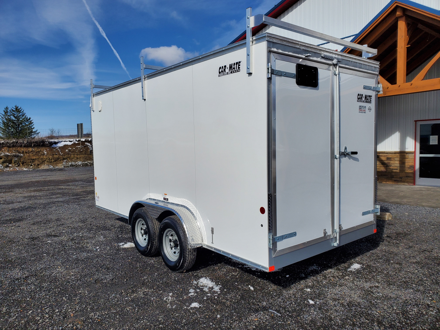 New 2026 Car Mate Trailers CM716CC Enclosed Trailer / 7'X16' / 9990 GVWR / 80" Interior Height
