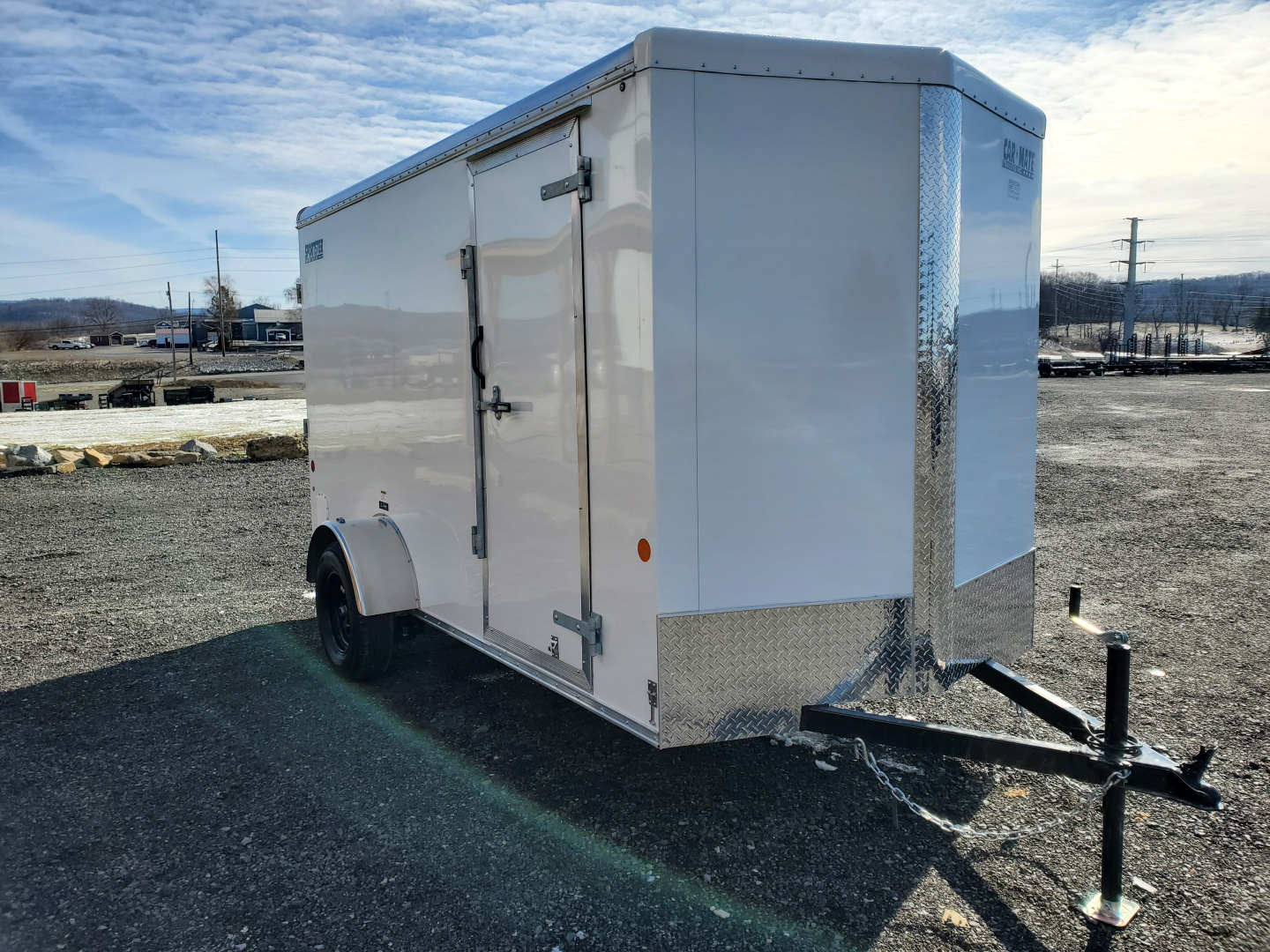 New 2026 Car Mate Trailers CM612ECV Cargo / 6'X12' / 2990 GVWR / 78" Interior Height