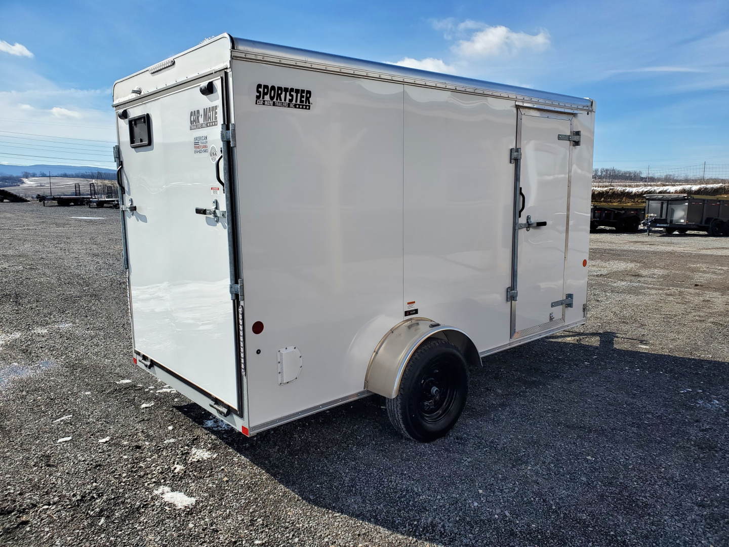 New 2026 Car Mate Trailers CM612ECV Cargo / 6'X12' / 2990 GVWR / 78" Interior Height