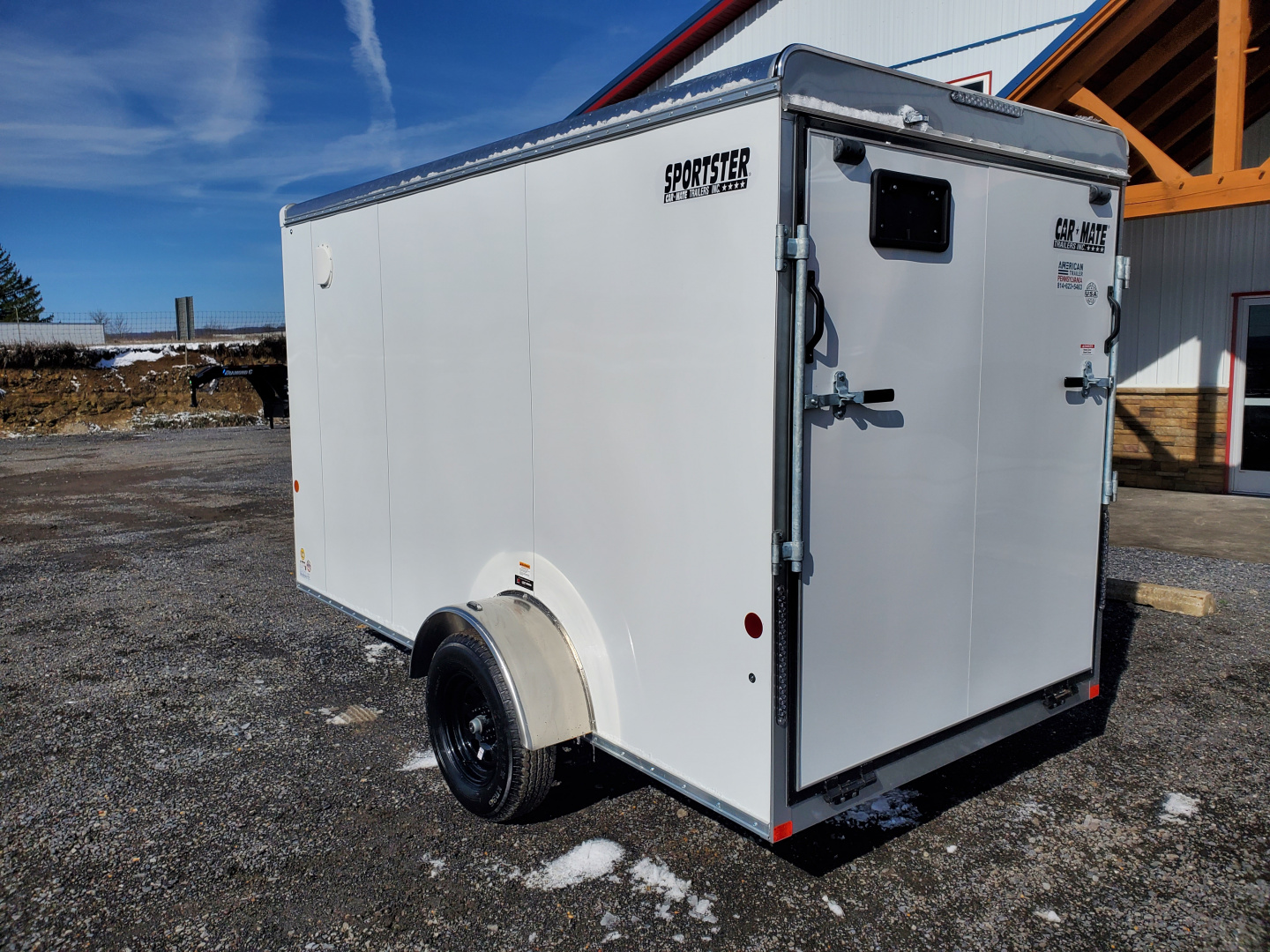 New 2026 Car Mate Trailers CM612ECV Cargo / 6'X12' / 2990 GVWR / 78" Interior Height